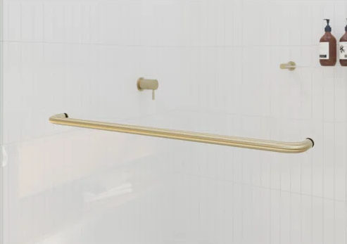 D2 -46 to 49 in. W x 78 in. H Frameless Double Sliding Door with Nano Coating 3/8 in. Clear Glass