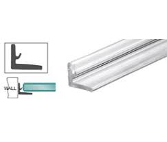 PCZ-1/2-84-PC Clear Polycarbonate "L" Jamb With 3M Tape, 84" length