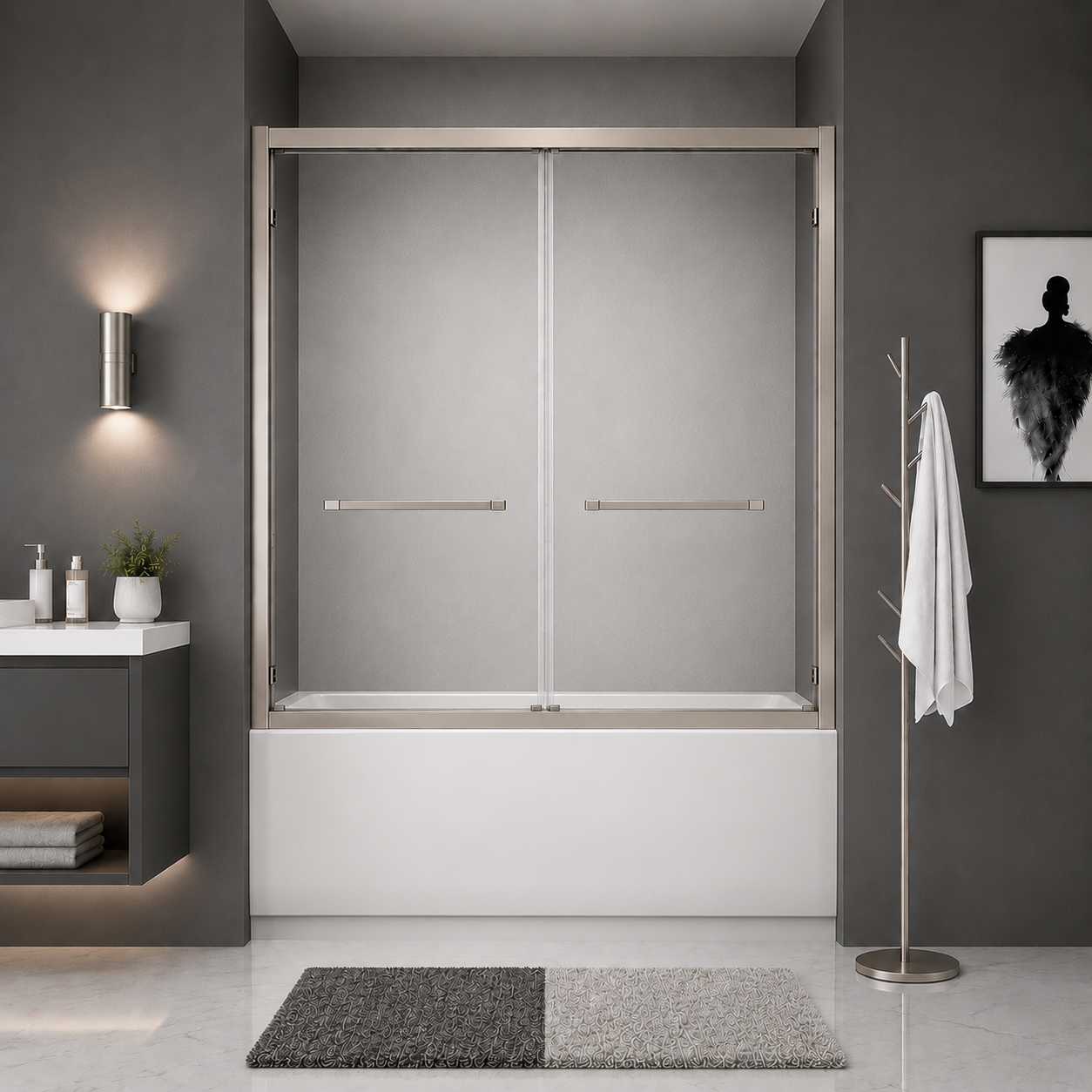 D-7 DOUBLE SLIDING BATHTUB