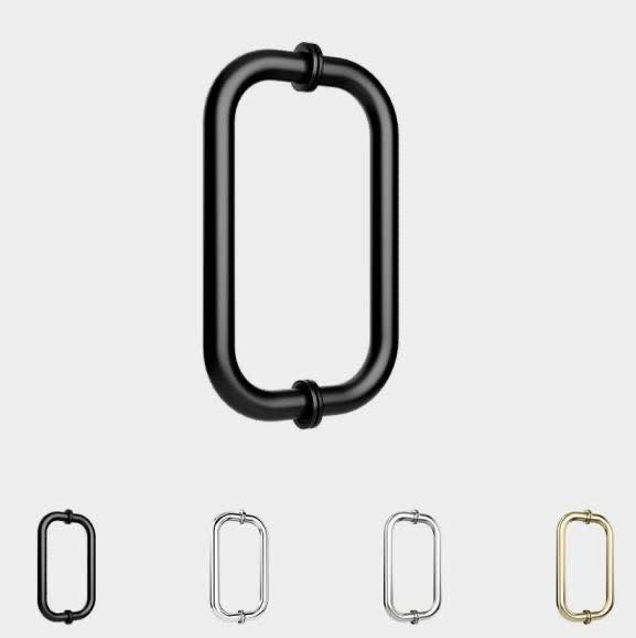 HBM-8X8WSS-Stainless Steel Back-to-Back Tubular Pull Handle with Metal