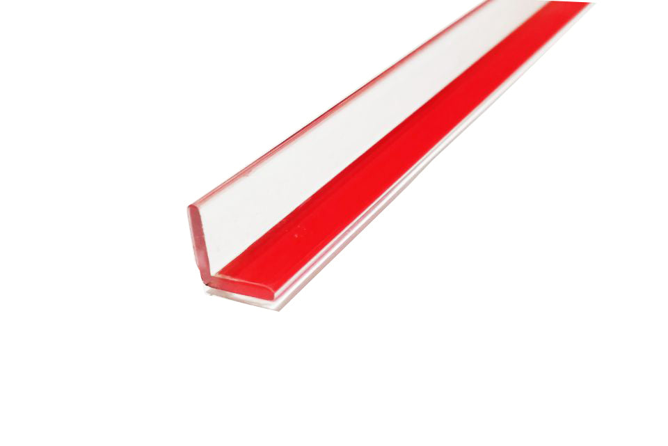CP12LJ / EP12LJT2: Clear polycarbonate angle jamb, L jamb. 98" length.