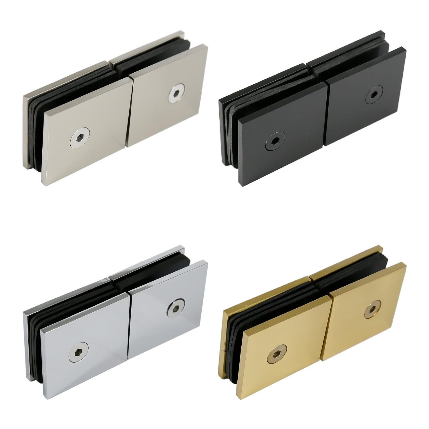 GCS188 : Square 180 degree Glass-to-Glass Movable Transom Clamp