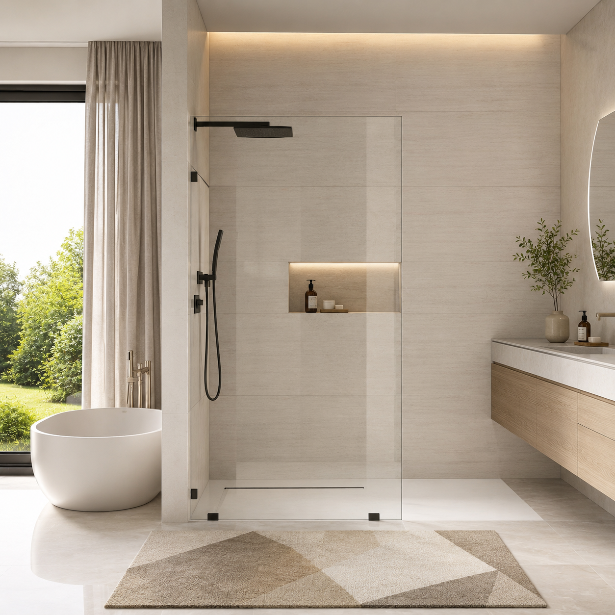 Pivot Glass Door