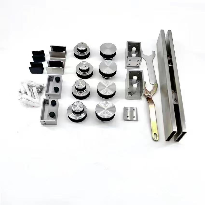 D2KD-73 Stainless Steel Deluxe 180 Degree Cambridge Series Two Door Bypass Sliding Shower Door System