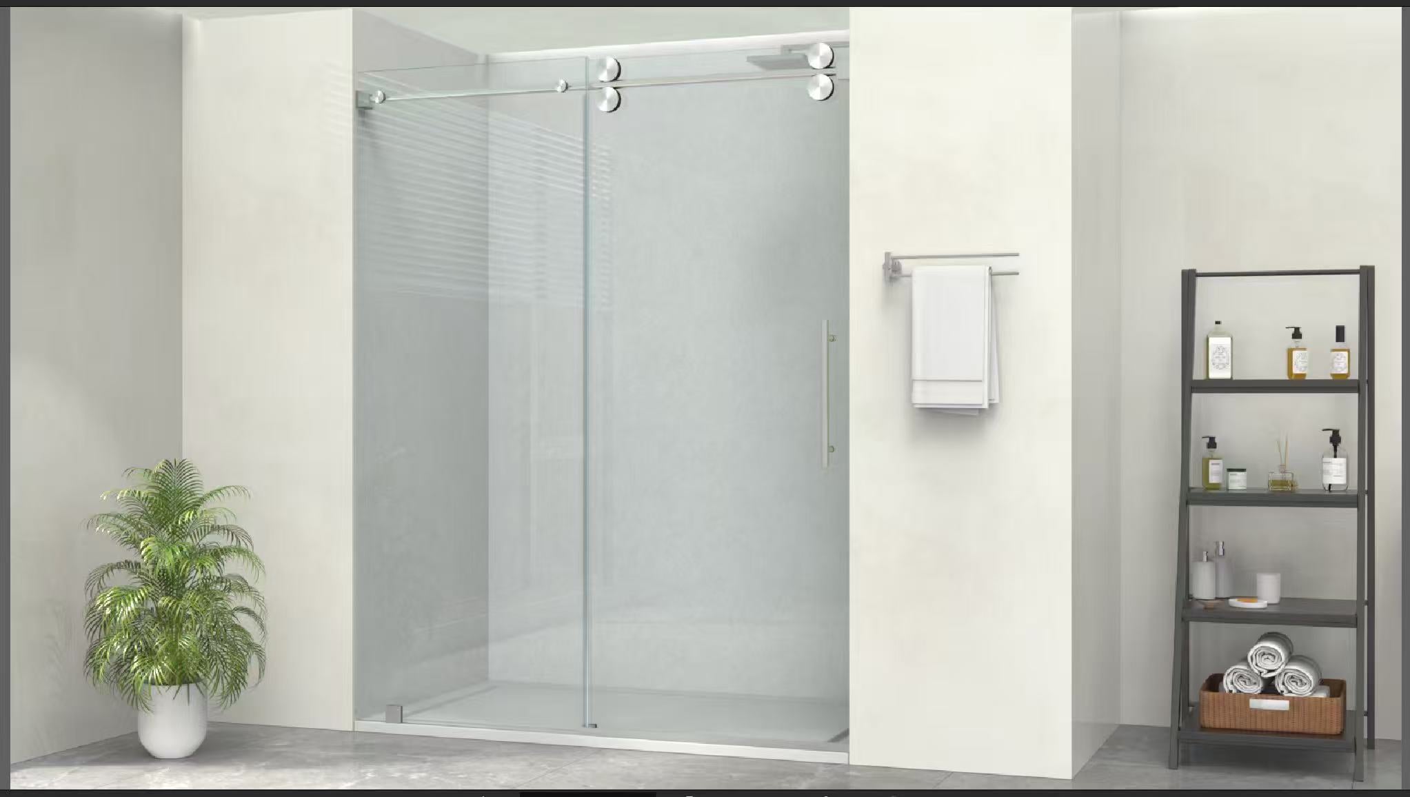 D-4 SINGLE SLIDING DOOR BATHTUB