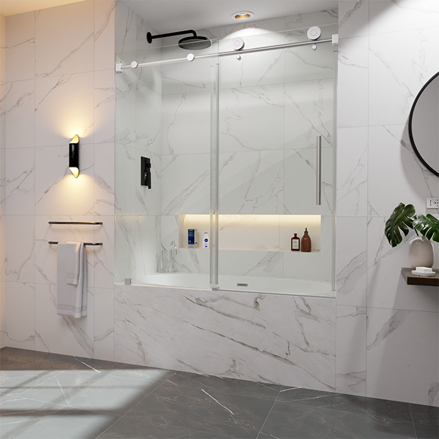 D-3 SINGLE SLIDING DOOR BATHTUB