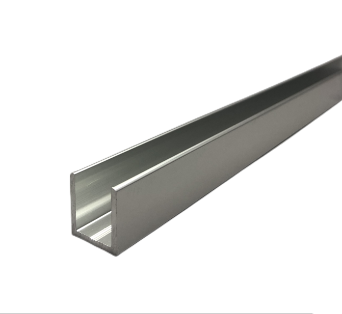 UCN-3/8-120 :  3/4" (19 mm) high profile Deep U-Channel, Fit for 3/8" Glass.
