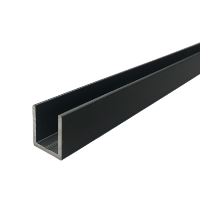 UCN-3/8-120 :  3/4" (19 mm) high profile Deep U-Channel, Fit for 3/8" Glass.